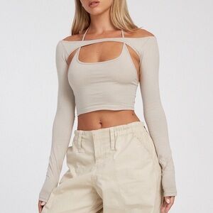 Motel Rocks Brandy Two-Piece Crop Top Set